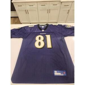 Vintage Reebok Baltimore Ravens Boldin #81 Purple NFL Mens Jersey Size 54